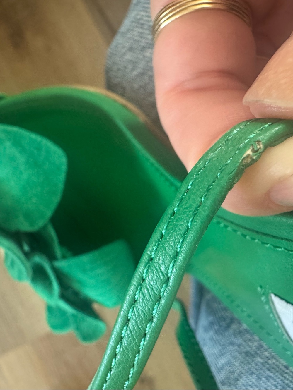 NWOT Steve Madden Women's Amani Heeled Sandal Green Size 8 Floral - Picture 7 of 7